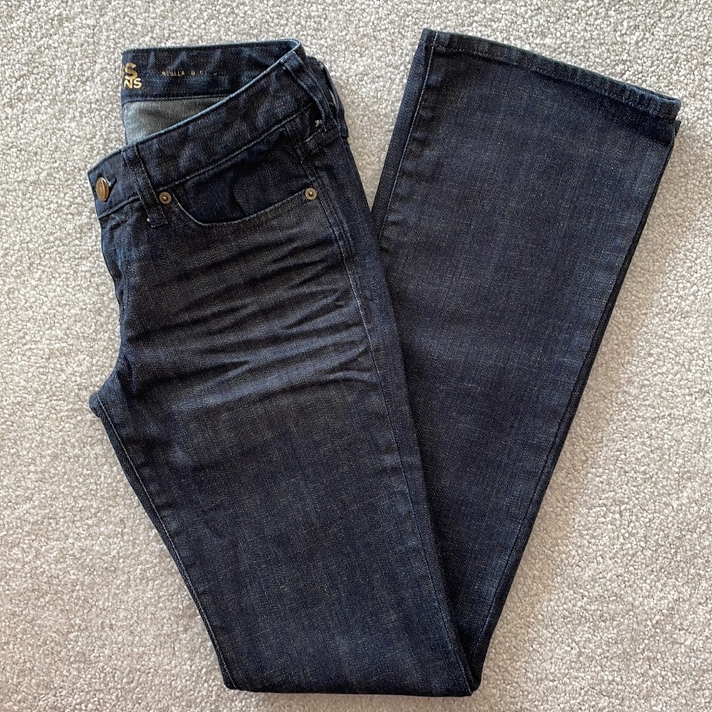 Express Stella Bootcut Jeans - Dark Wash